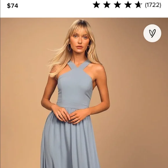 Lulus | Dresses | Lulus Light Blue Maxi Dress | Poshmark